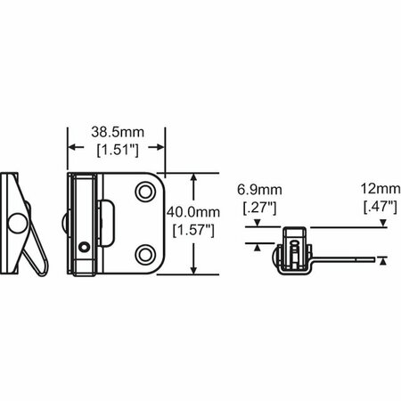 STRYBUC SINGLE ACTION STD SHALLOW RETR 50-1364SBCH